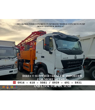 Concrete Pump Truck 10-wheeler Sinotruk Howo A7 