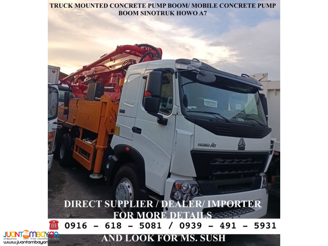 Concrete Pump Truck 10-wheeler Sinotruk Howo A7 