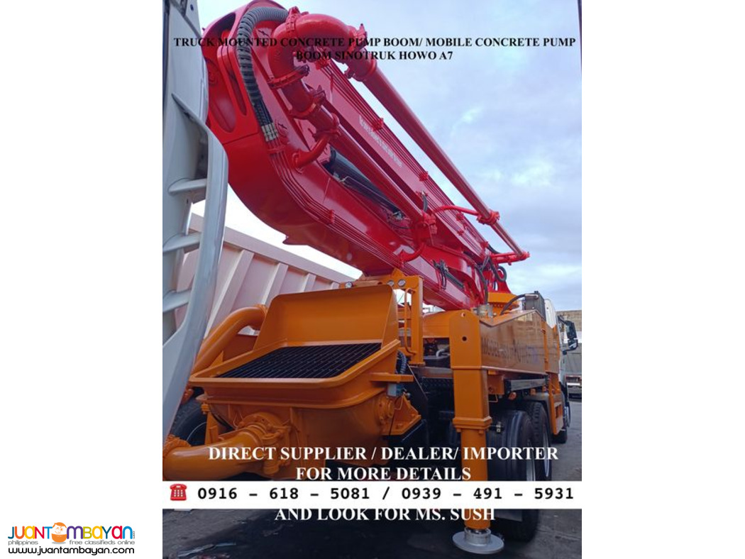 Concrete Pump Truck 10-wheeler Sinotruk Howo A7 