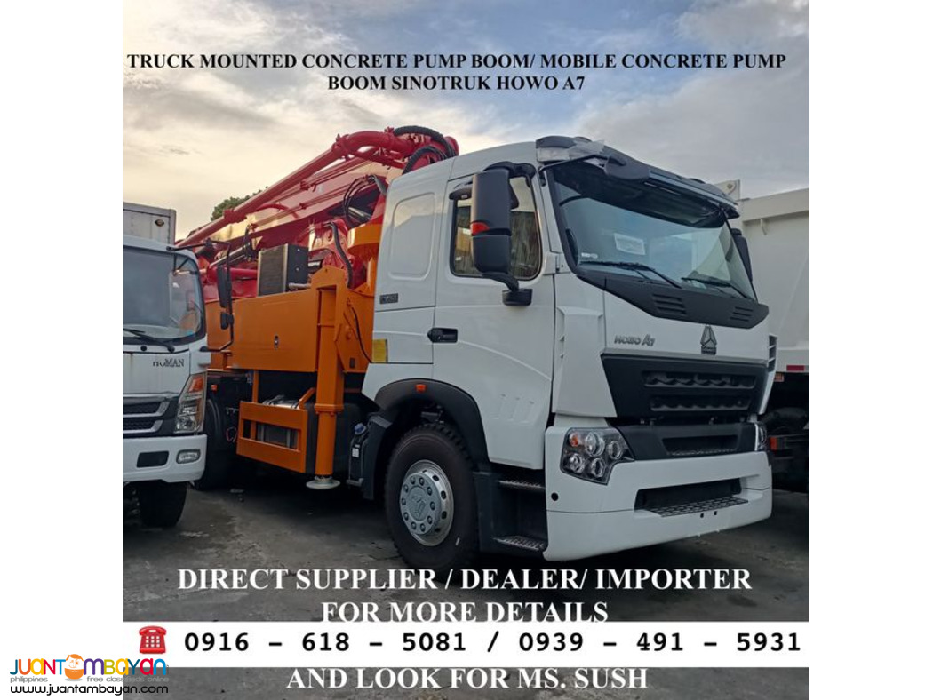 Concrete Pump Truck 10-wheeler Sinotruk Howo A7 