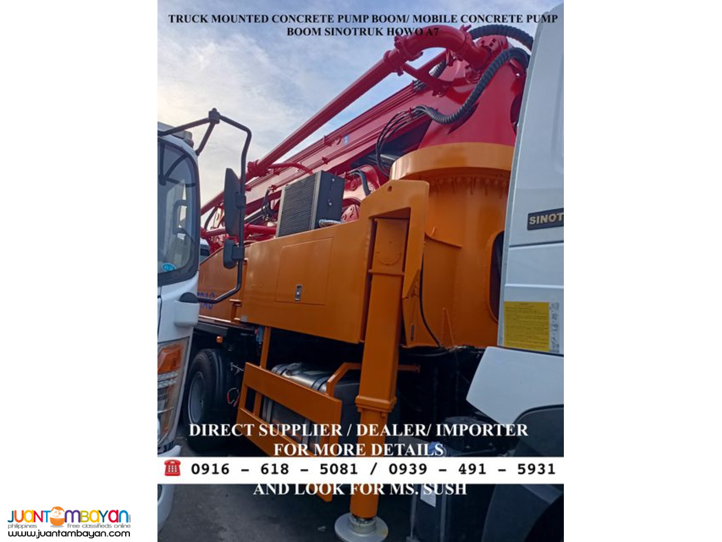 Concrete Pump Truck 10-wheeler Sinotruk Howo A7 