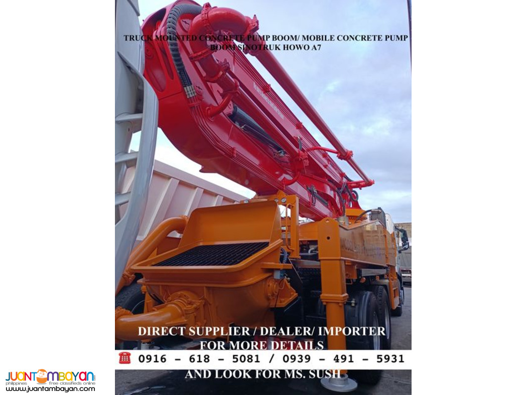 Concrete Pump Truck 10-wheeler Sinotruk Howo A7 