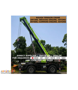 30tons & 60tons Rough Terrain Crane Zoomlion