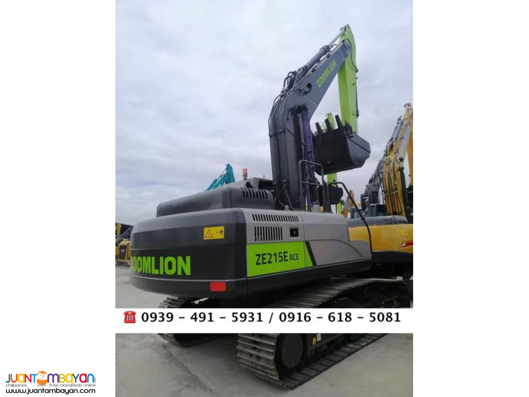 1.0 cubic Zoomlion Backhoe excavator Isuzu Engine ZE215E