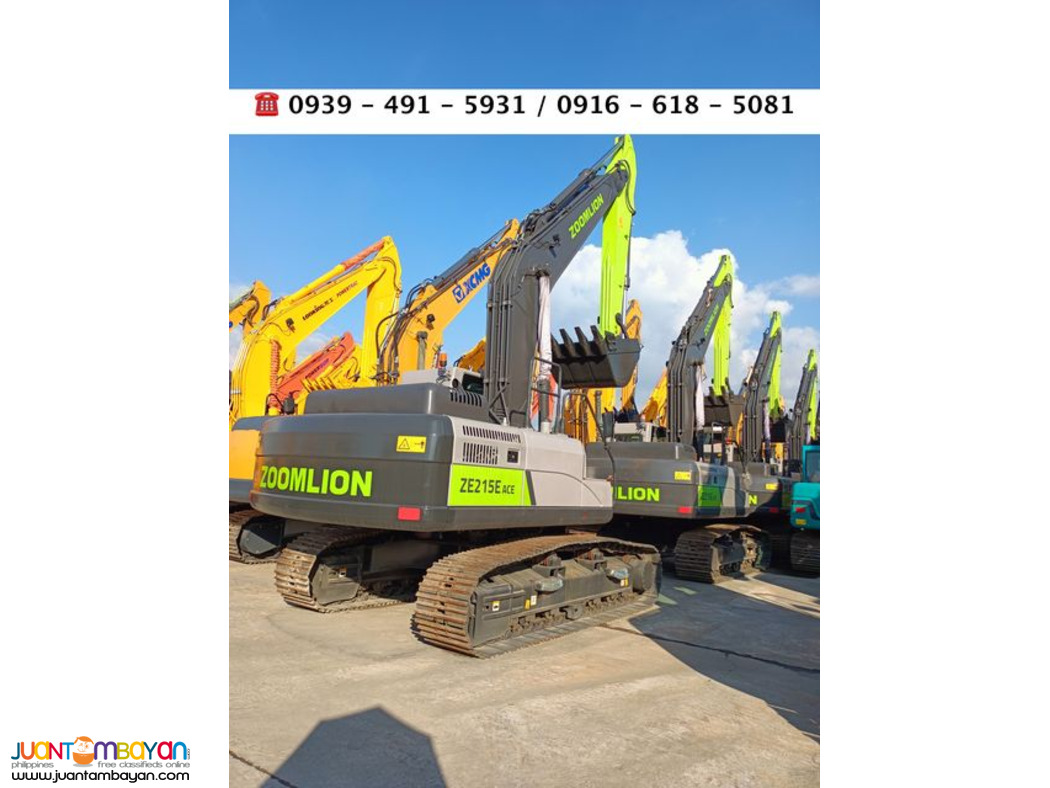 1.0 cubic Zoomlion Backhoe excavator Isuzu Engine ZE215E