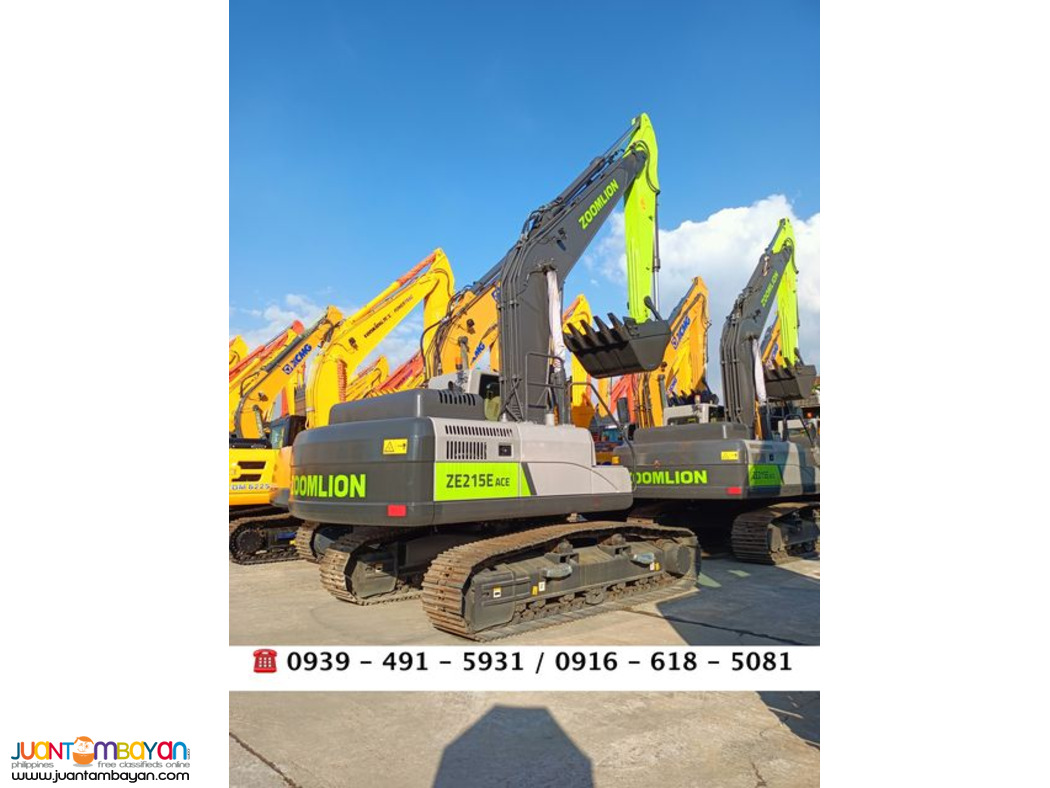 1.0 cubic Zoomlion Backhoe excavator Isuzu Engine ZE215E