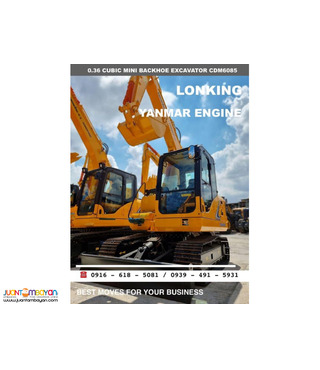LONKING CDM6085 0.36 cubic hydraulic backhoe excavator