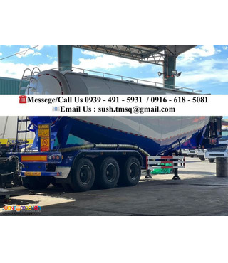 12-wheeler Tri-Axle Cement Bulk Carrier Trailer 50cubic