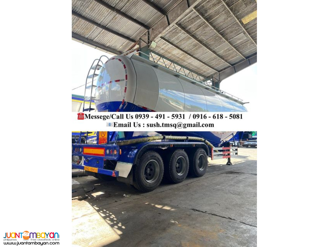 12-wheeler Tri-Axle Cement Bulk Carrier Trailer 50cubic
