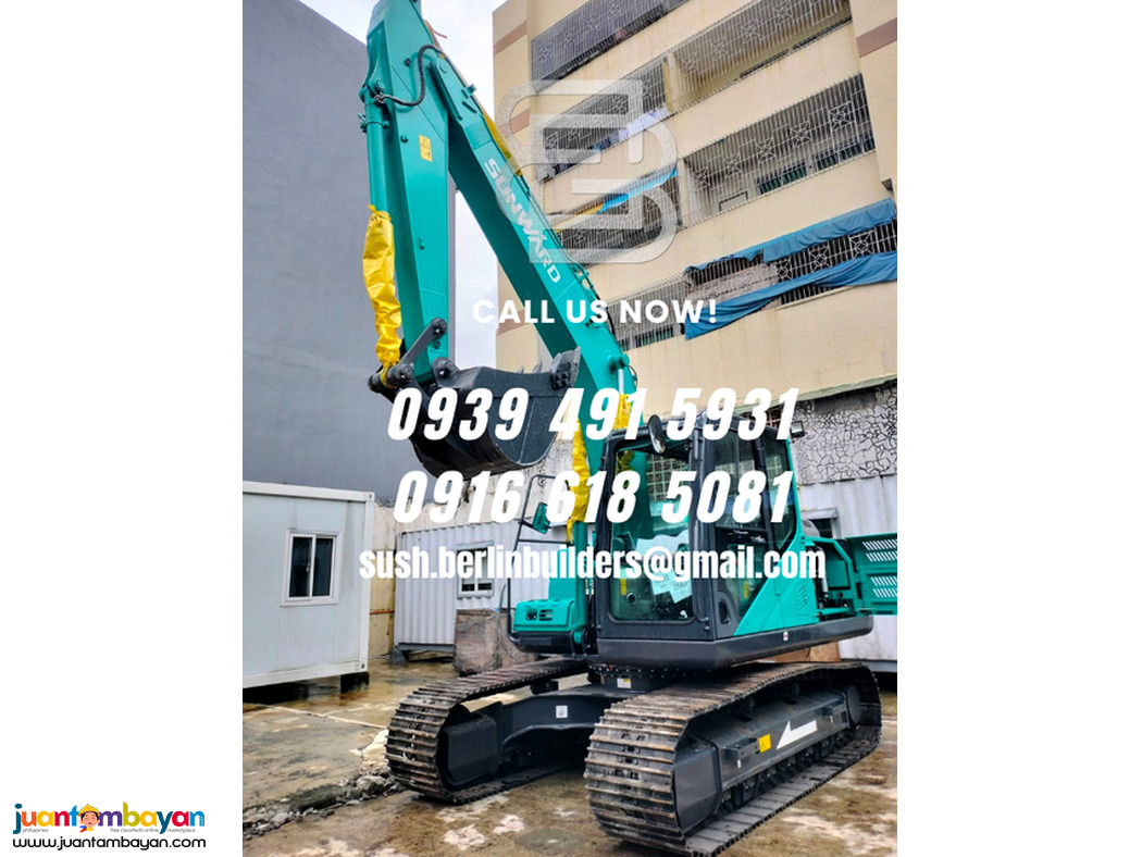 swe150 sunward hydraulic backhoe crawler isuzu engin 0.52cubic