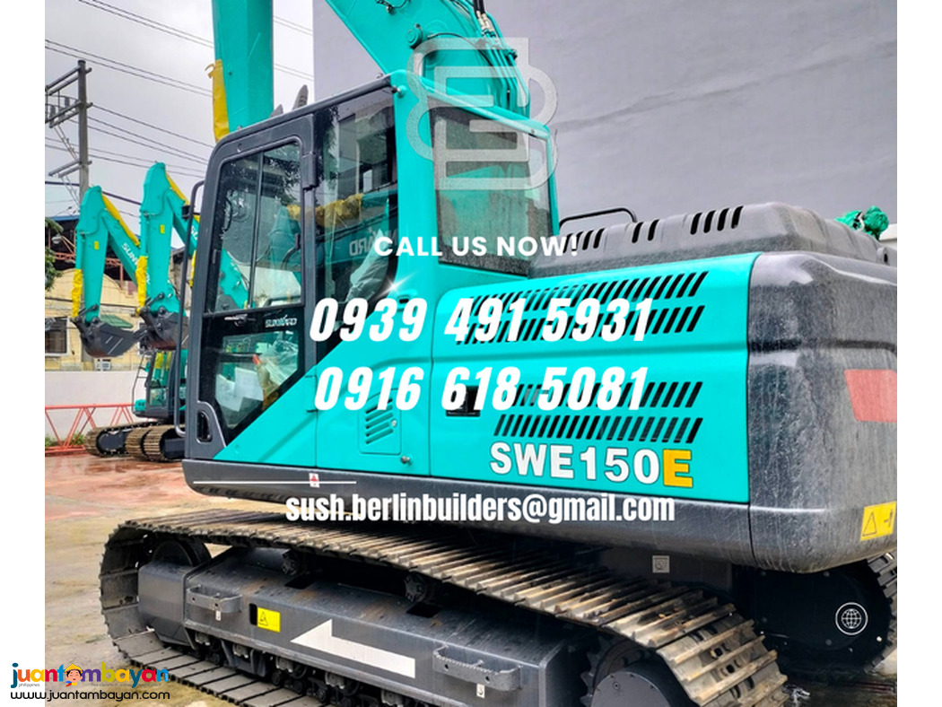 swe150 sunward hydraulic backhoe crawler isuzu engin 0.52cubic