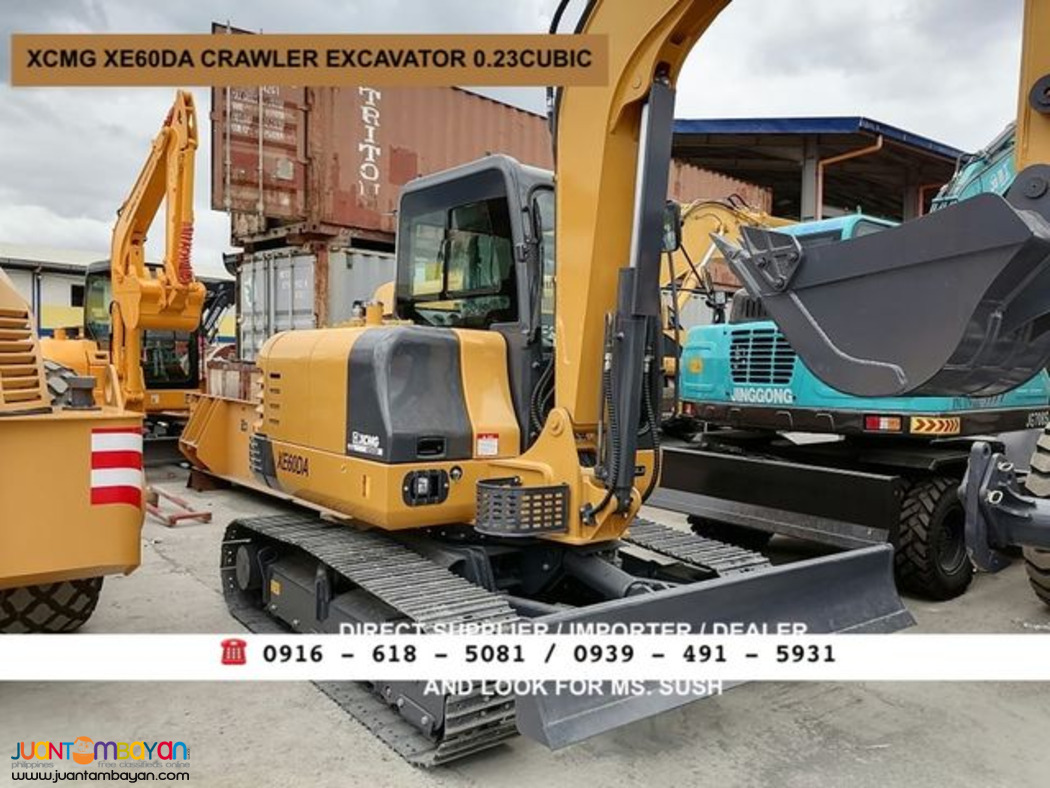 XCMG XE60DA crawler Excavator 0.23cubic backhoe