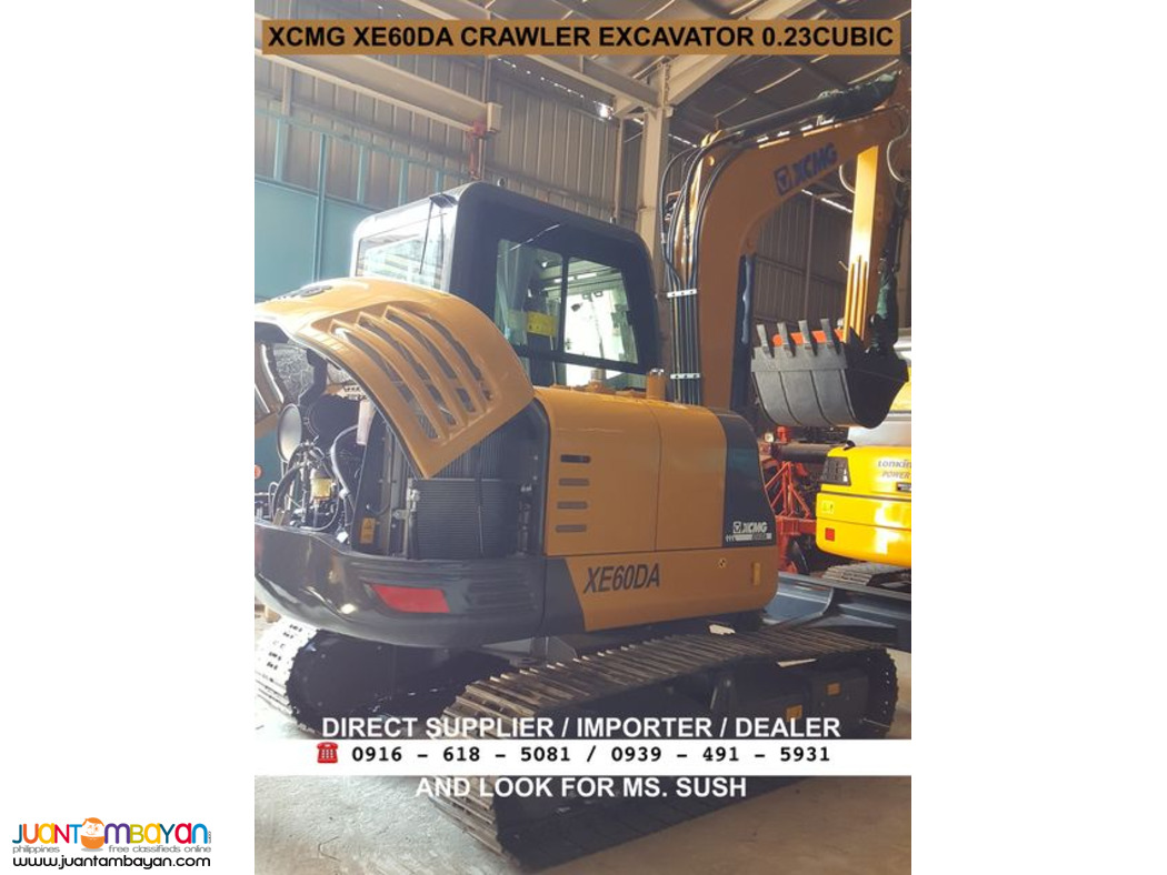 XCMG XE60DA crawler Excavator 0.23cubic backhoe