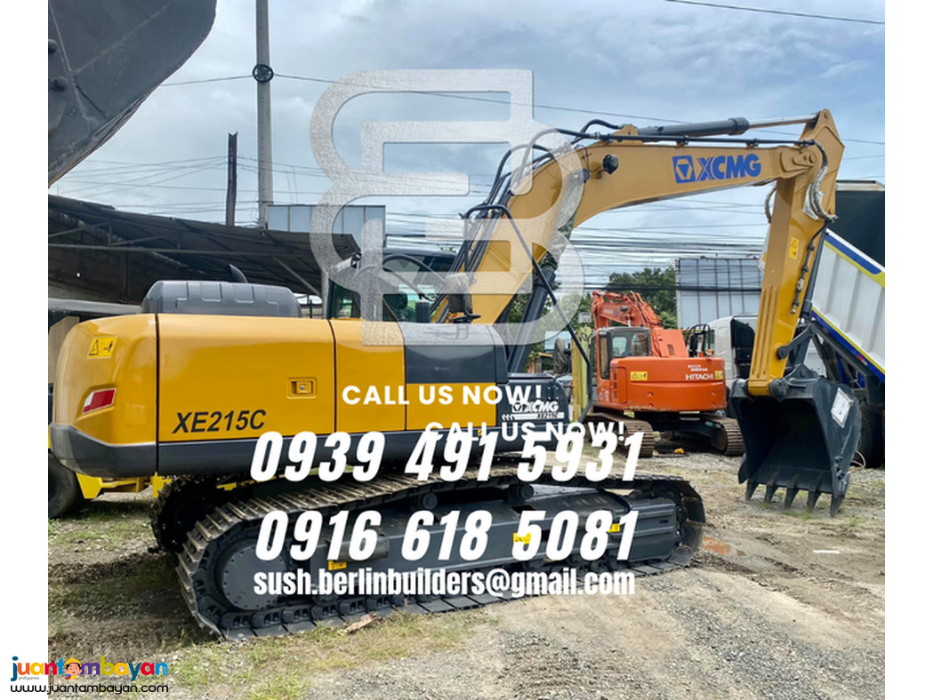 1.0cubic xcmg xe215c hydraulic backhoe excavator isuzu engine