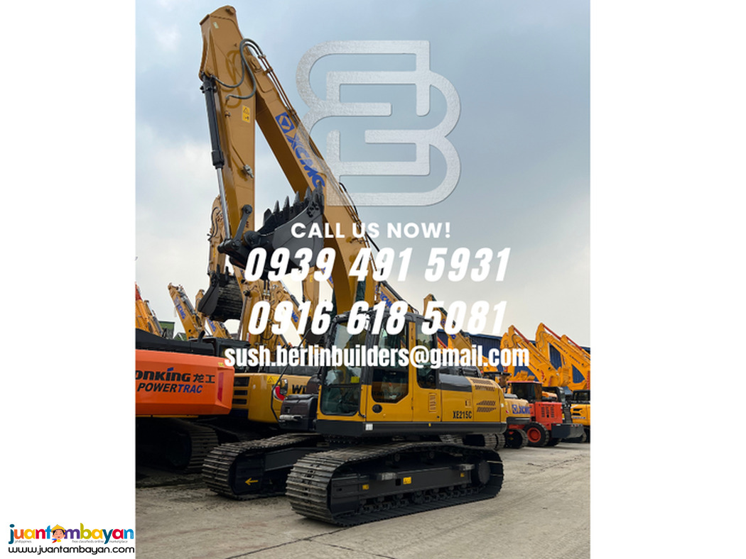 1.0cubic xcmg xe215c hydraulic backhoe excavator isuzu engine