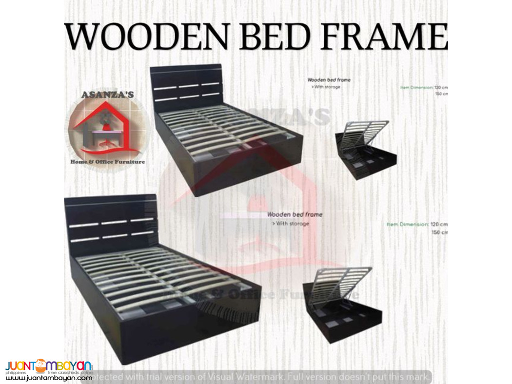 WOODEN BED FRAME