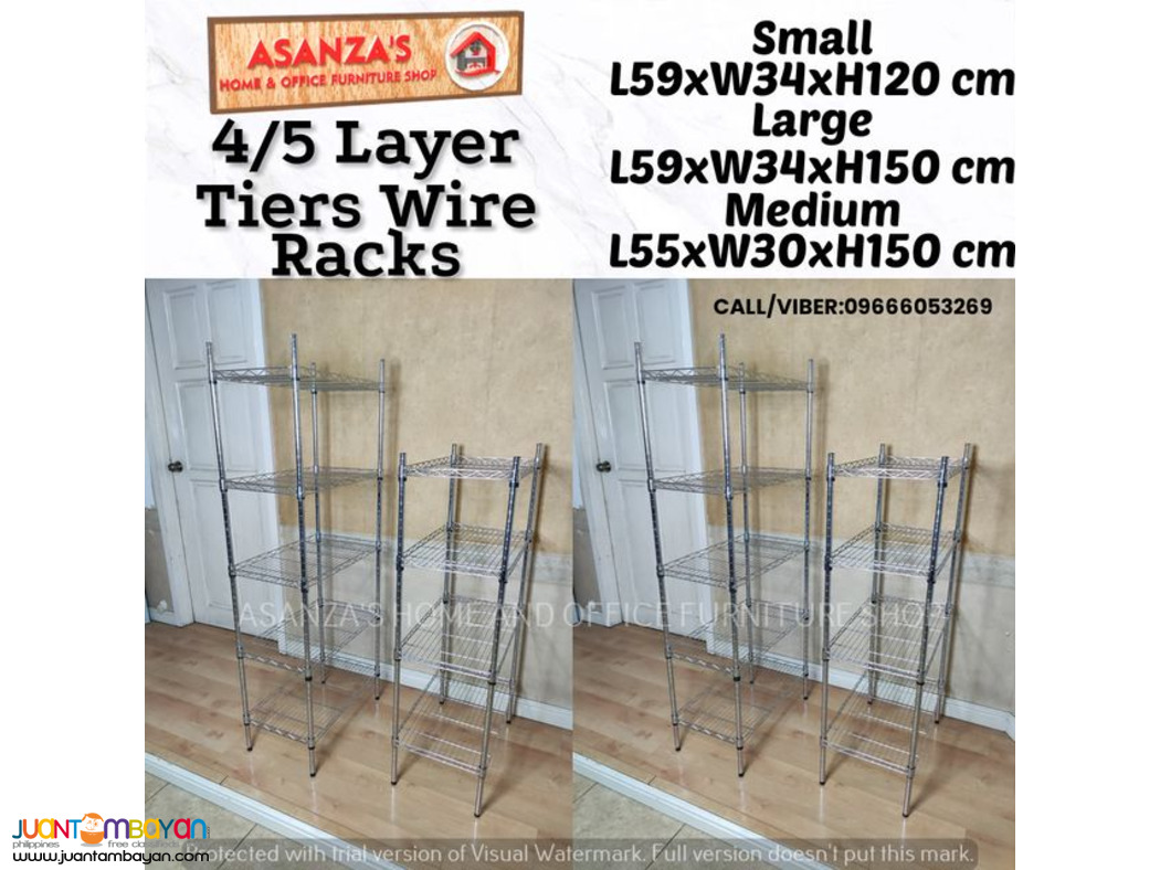 4/5 LAYER TIERS WIRE RACKS