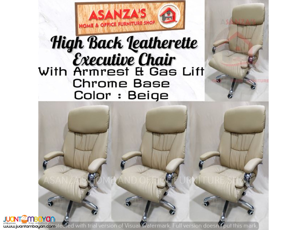 HIGH BACK LEATHERETTE EXECUTIVE CHAIR