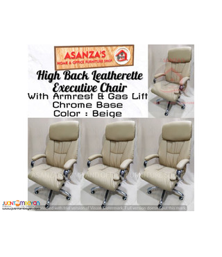 HIGH BACK LEATHERETTE EXECUTIVE CHAIR