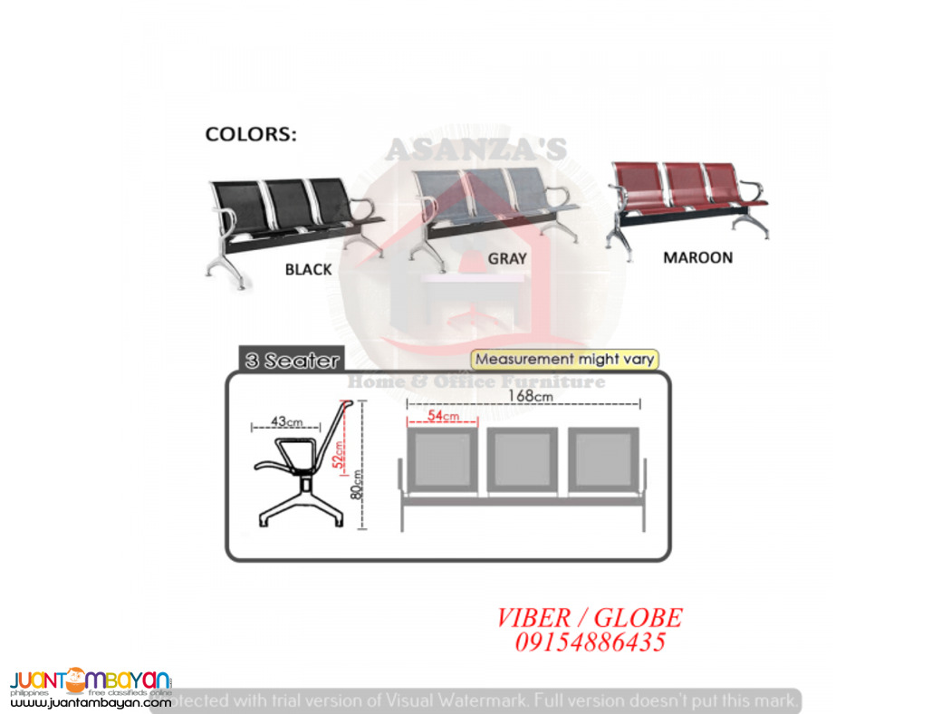OFFICE GANG CHAIR (FACTORY PRICE)