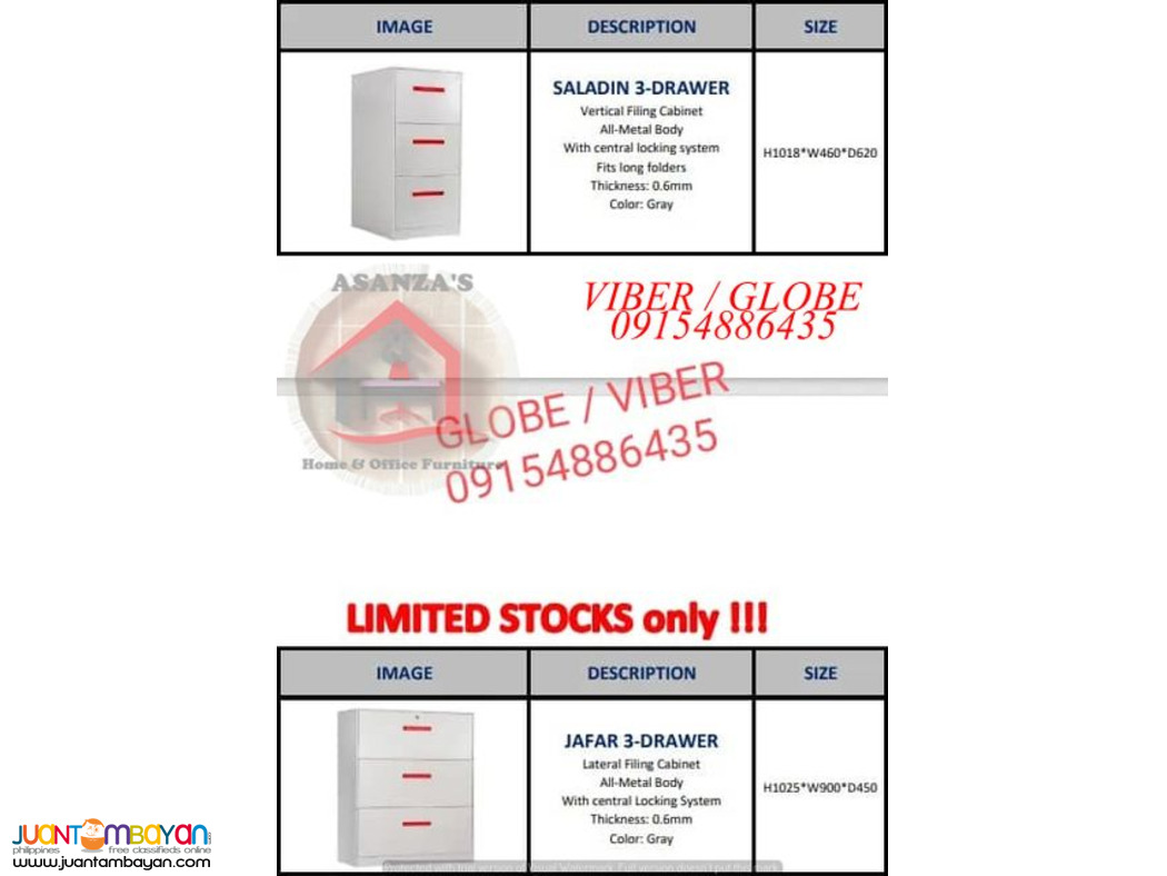 LATERAL AND VERTICAL STEEL FILING  CABINET / FACTORY PRICE 