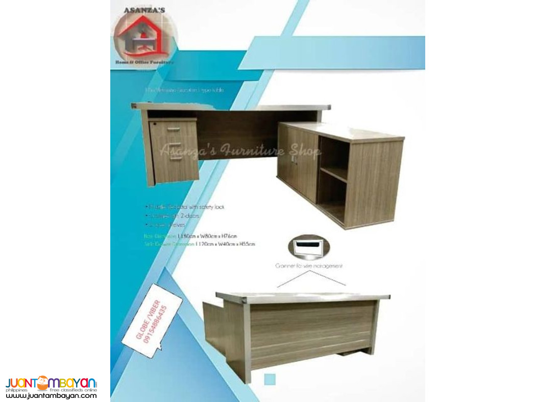 OFFICE L- TYPE EXECUTIVE TABLE (FACTORY PRICE)