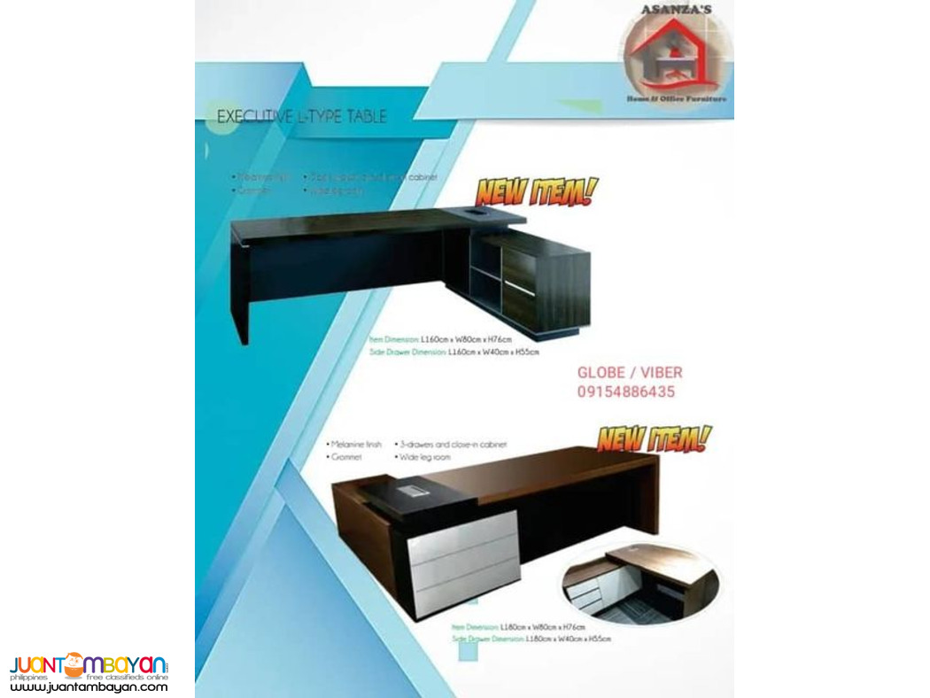 OFFICE L- TYPE EXECUTIVE TABLE (FACTORY PRICE)