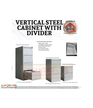 VERTICAL STEEL CABINET WITH DIVIDER