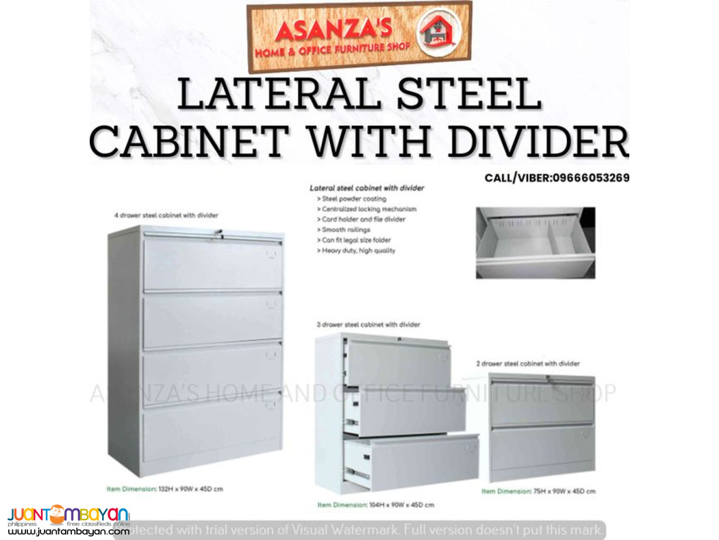 LATERAL STEELL CABINET WITH DIVIDER