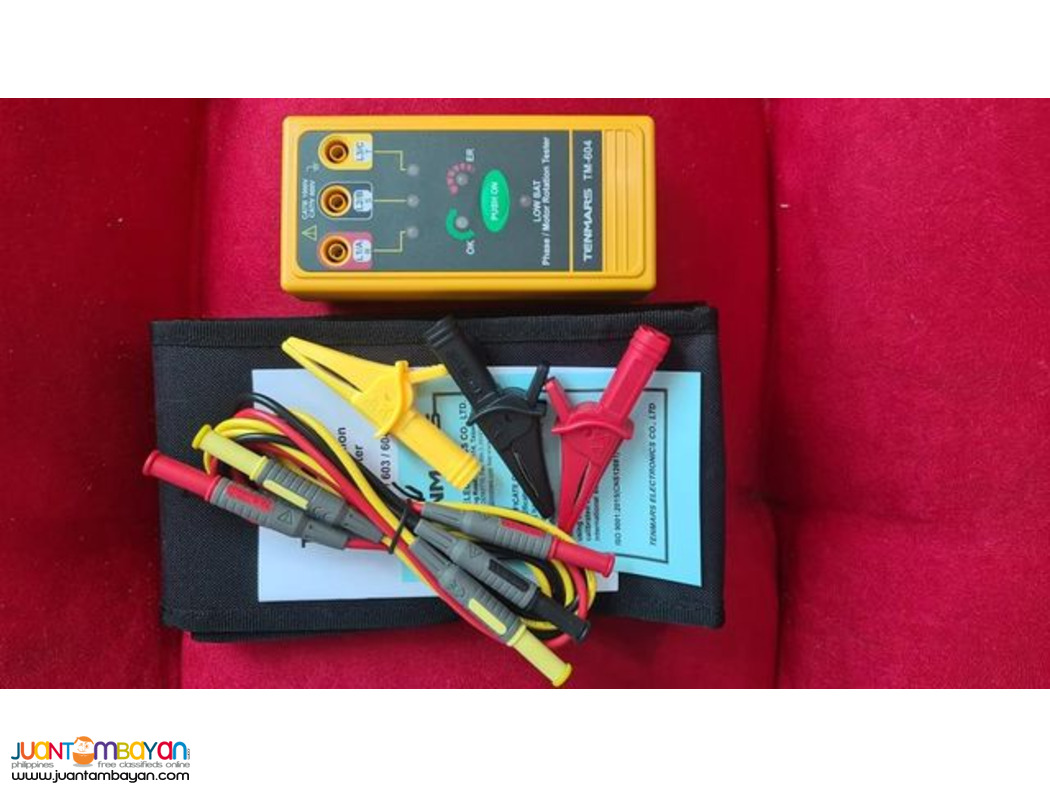 Phase Sequence Tester, Phase Rotation Tester, Motor Rotation Tester