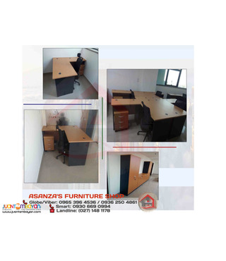 L-Type Desk | Wooden Cabinet | Workstation (Custom Made) Factory Price
