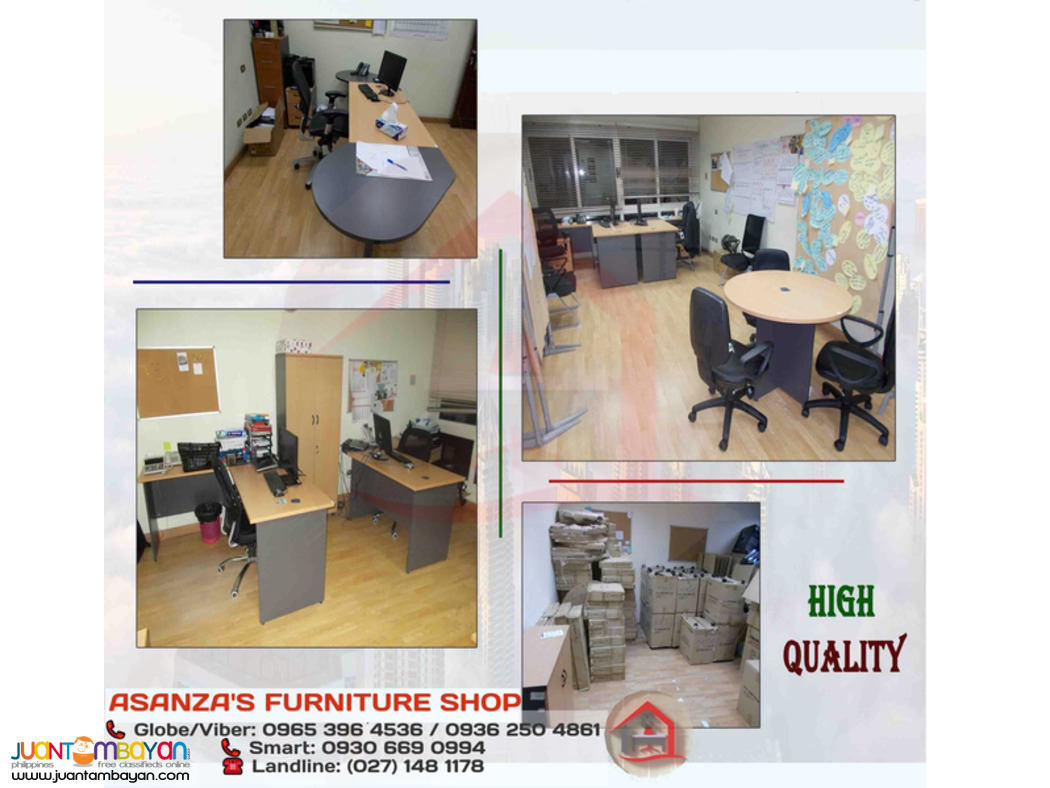 L-Type Desk | Wooden Cabinet | Workstation (Custom Made) Factory Price