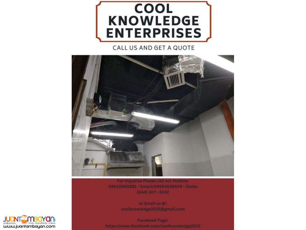 services,supply and installation ducting works