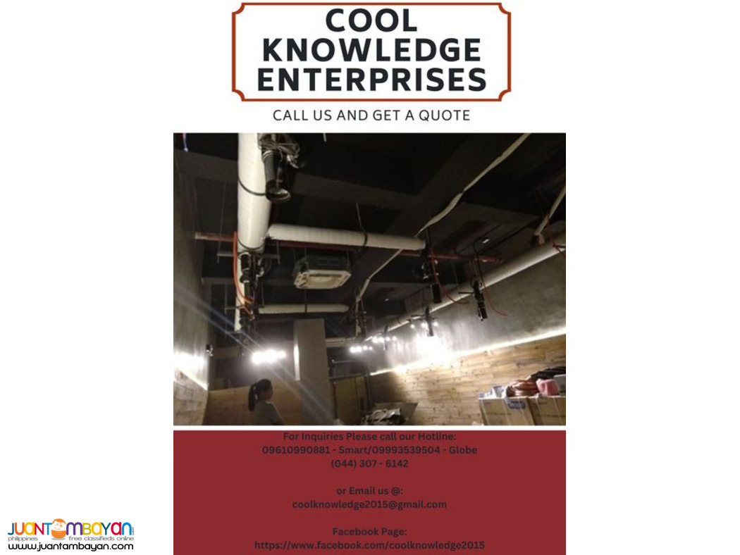 services,supply and installation ducting works