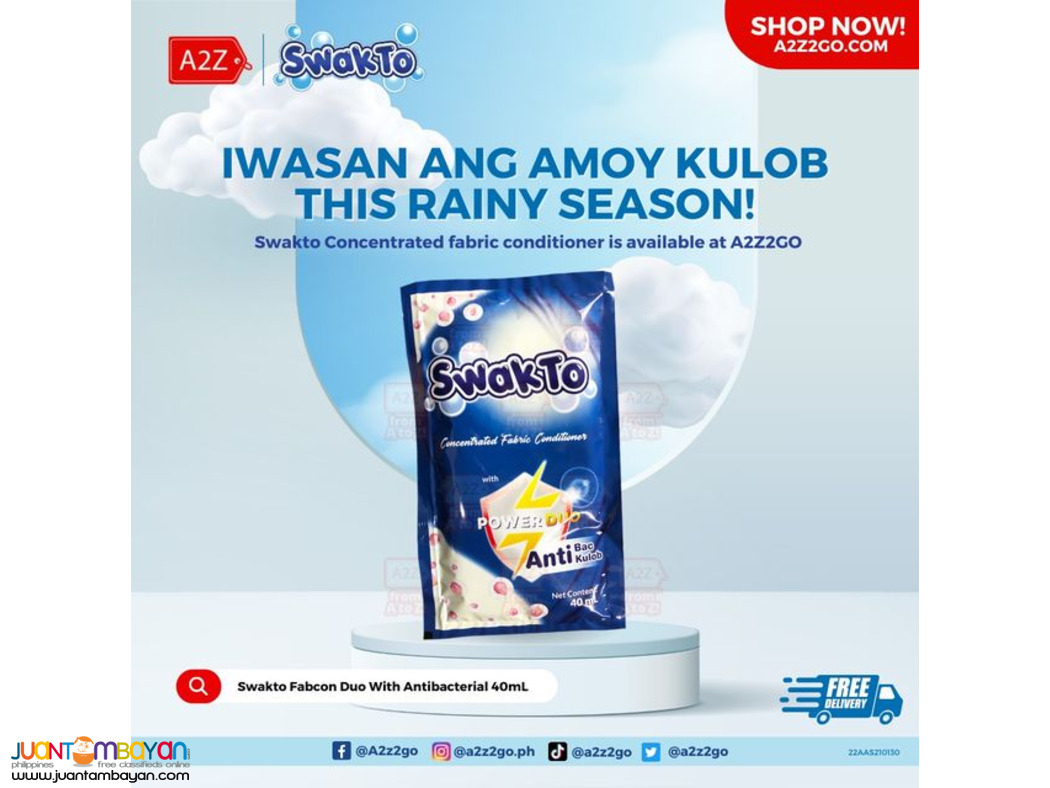 Swakto Fabric Conditioner | 40ml X 120 Sachets