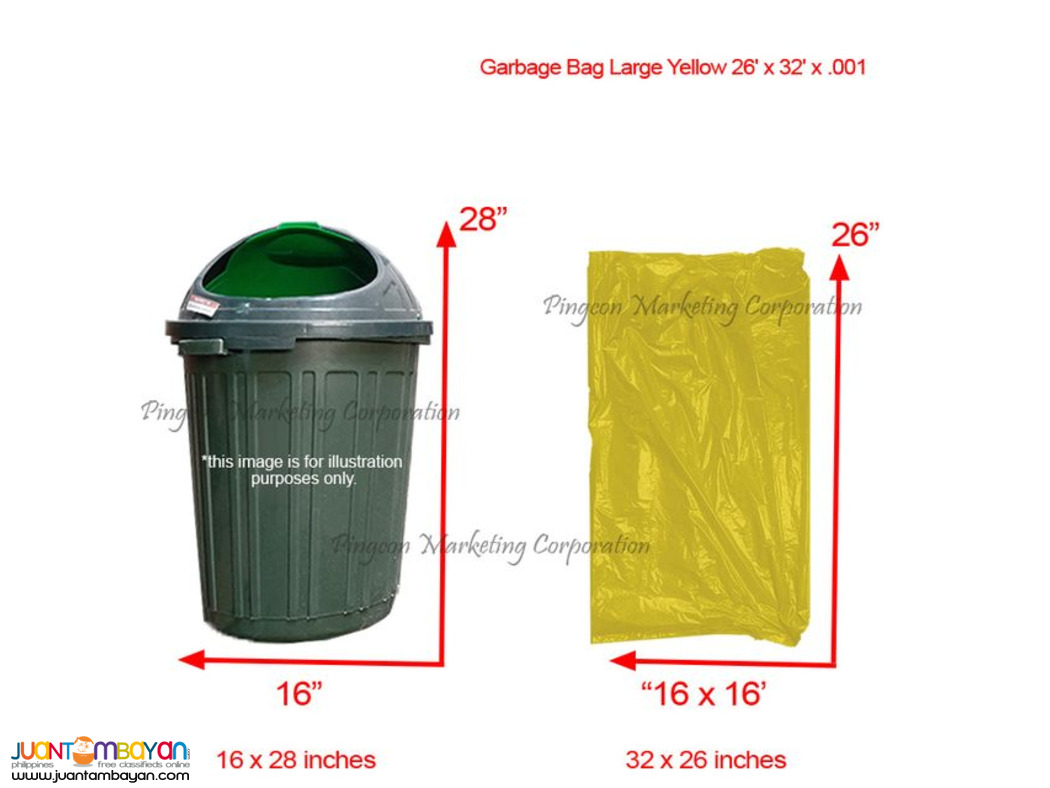 Good Quality Yellow Garbage Bag