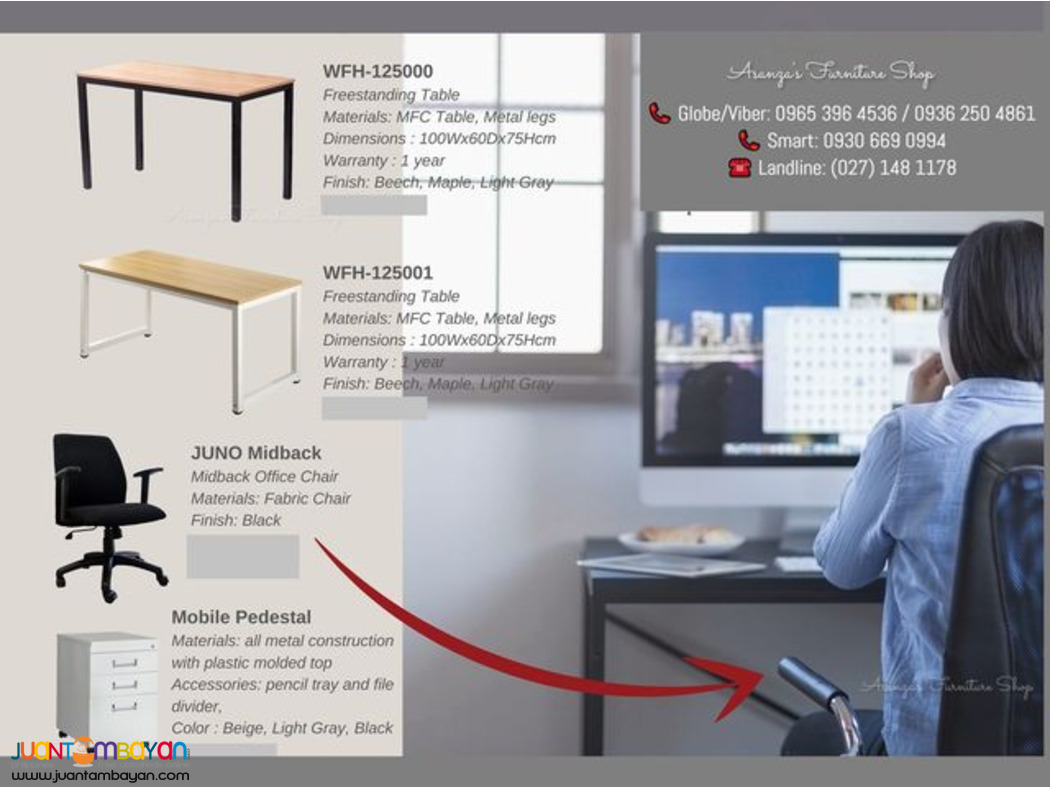 Office Table-Chair-Mobile Pedestal-Partition (Direct Factory Price)