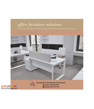 Office Desk With Screen Panel Divider -Chair | Direct Factory Price
