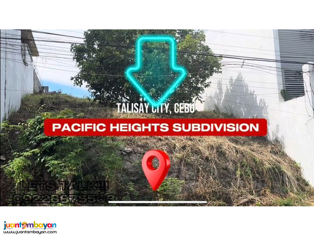 NICE VIEW  LOT FOR SALE PACIFIC HEIGHTS SUBD CANDULAWAN TALISAY CITY 