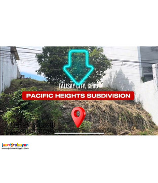 NICE VIEW  LOT FOR SALE PACIFIC HEIGHTS SUBD CANDULAWAN TALISAY CITY 