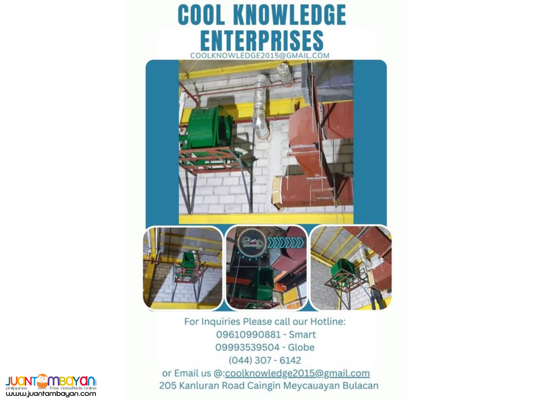 EXHAUST/FRESH AIR BLOWER. SUPPLY aND INSTALLATION 