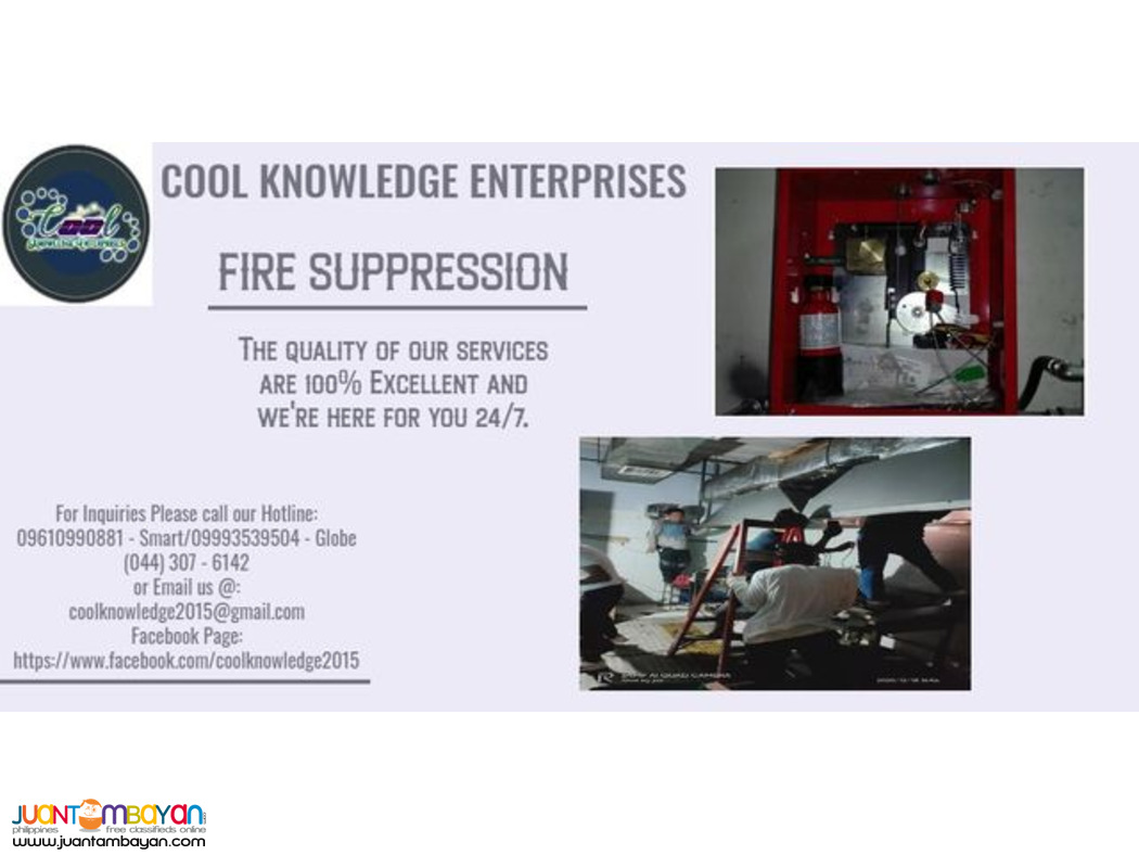 FIRE SUPPRESSION SYSTEM,SUPPLY AND INSTALLATION