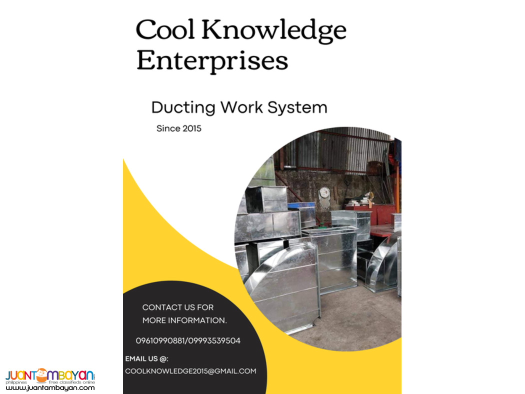 Ducting Works Aircon Exhaust Fresh Air Chilled Water - Bulacan