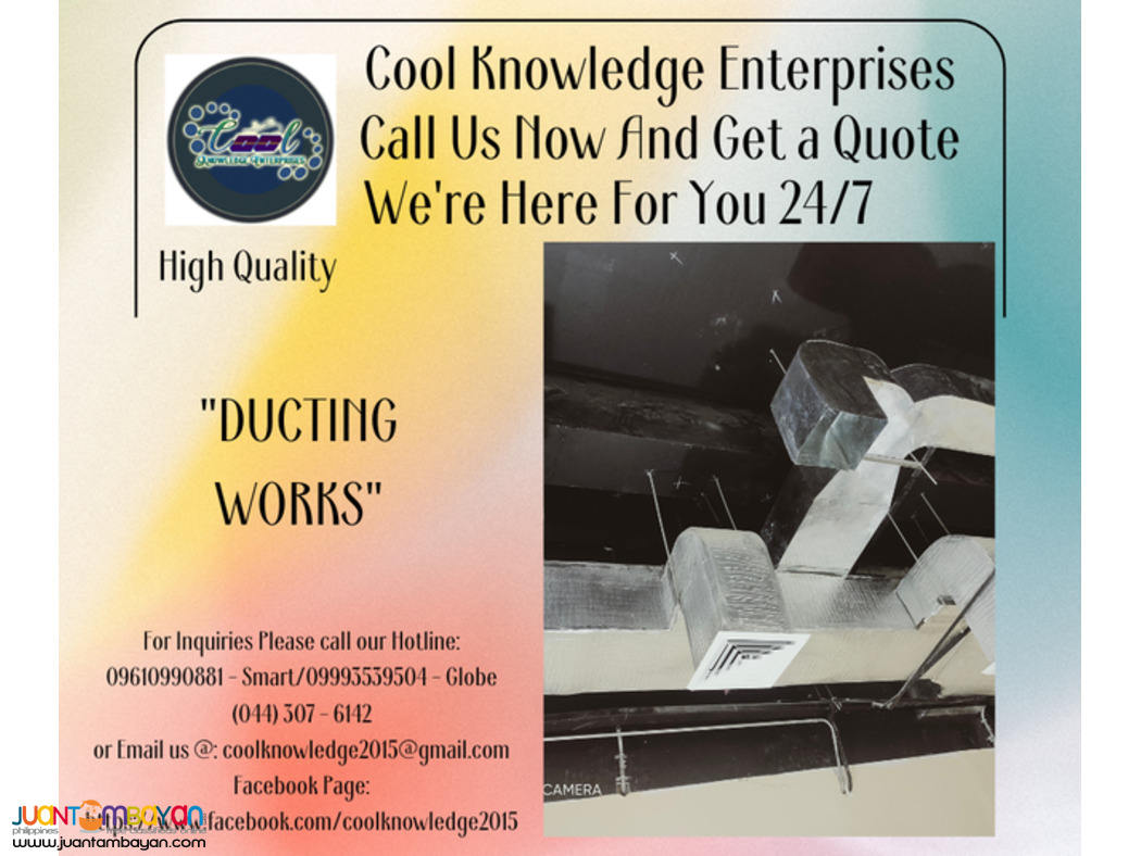 DUCTING WORKS,FABRICATE,INSTALLATION AND OTHER SERVICES