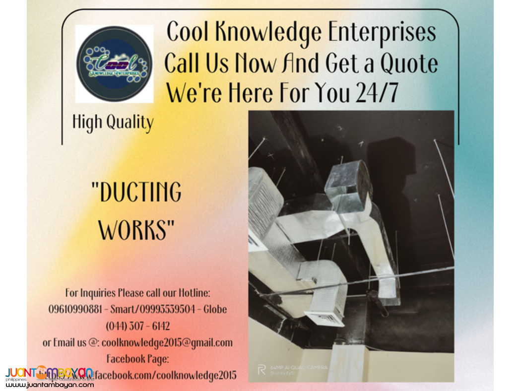 DUCTING WORKS,FABRICATE,INSTALLATION AND OTHER SERVICES