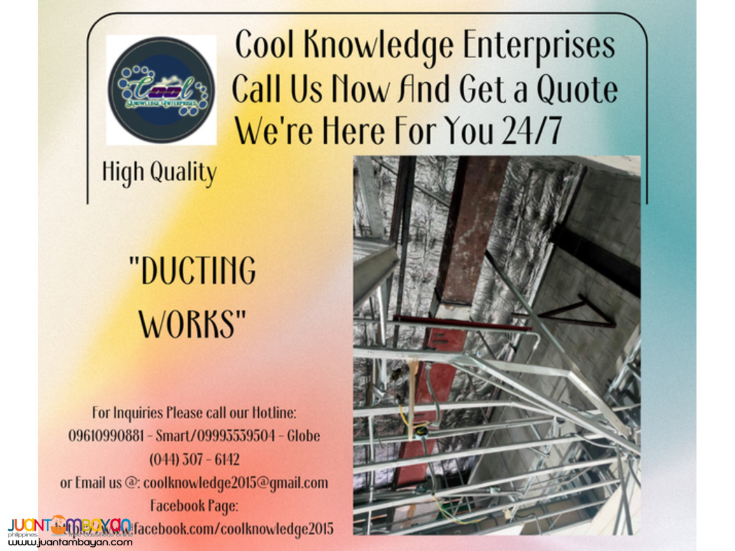 DUCTING WORKS,FABRICATE,INSTALLATION AND OTHER SERVICES