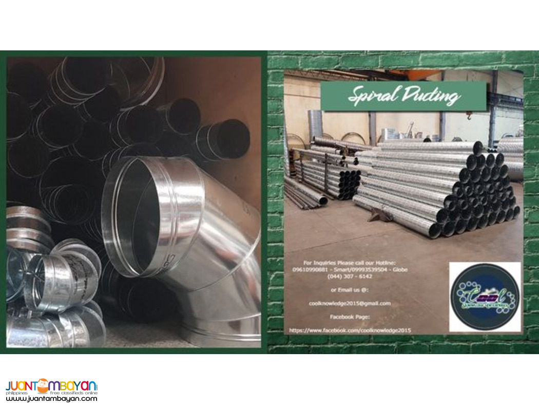 SERVICES|SUPPLY AND INSTALLATION|SPIRAL DUCTING
