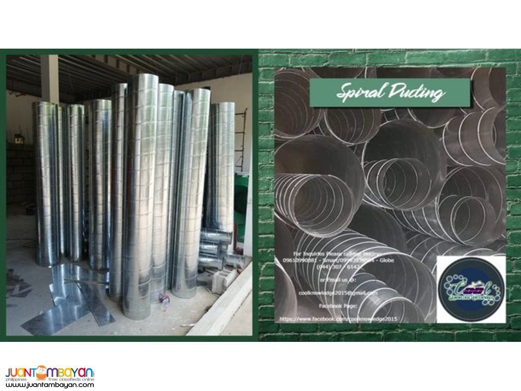 SERVICES|SUPPLY AND INSTALLATION|SPIRAL DUCTING