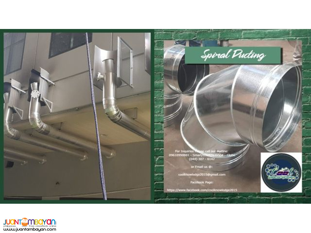 SERVICES|SUPPLY AND INSTALLATION|SPIRAL DUCTING