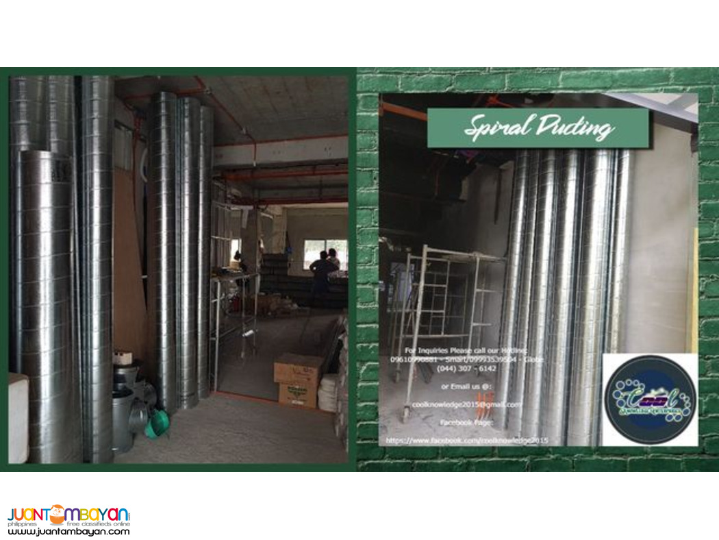SERVICES|SUPPLY AND INSTALLATION|SPIRAL DUCTING